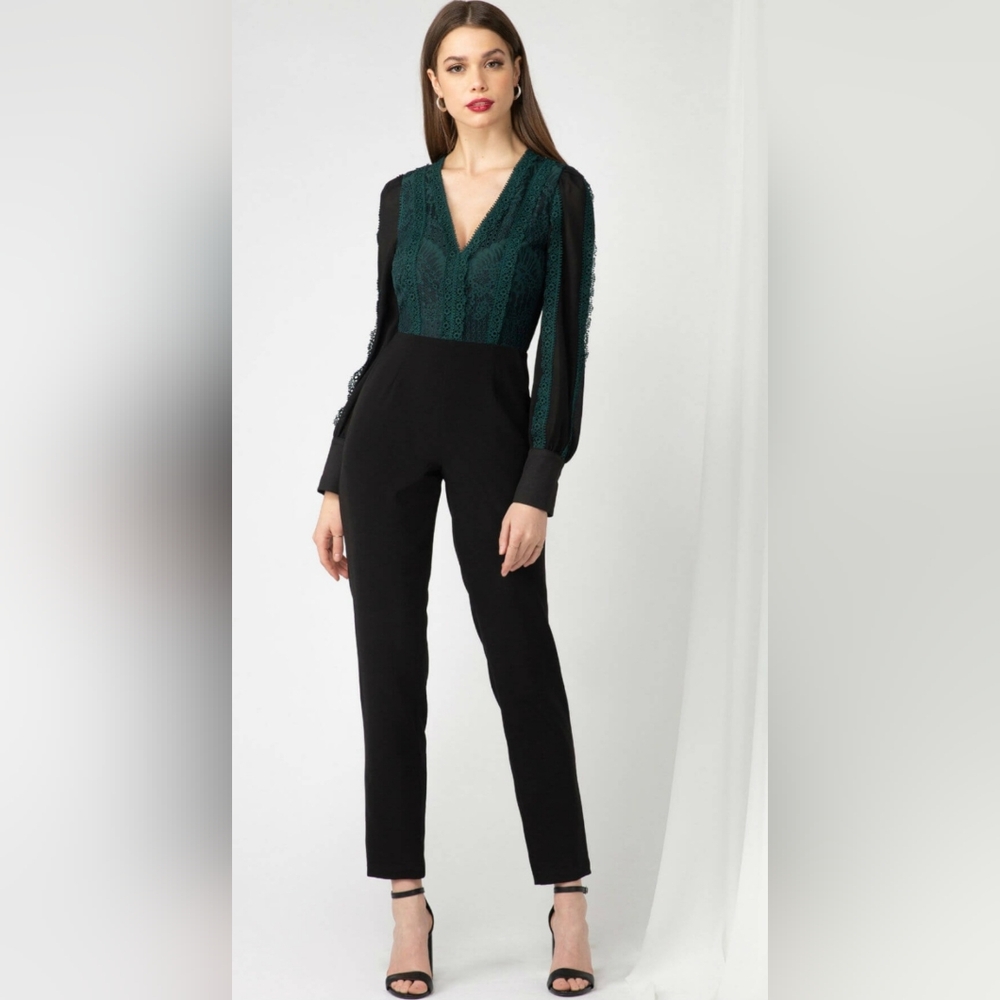 Adelyn Rae Lacy Jumpsuit